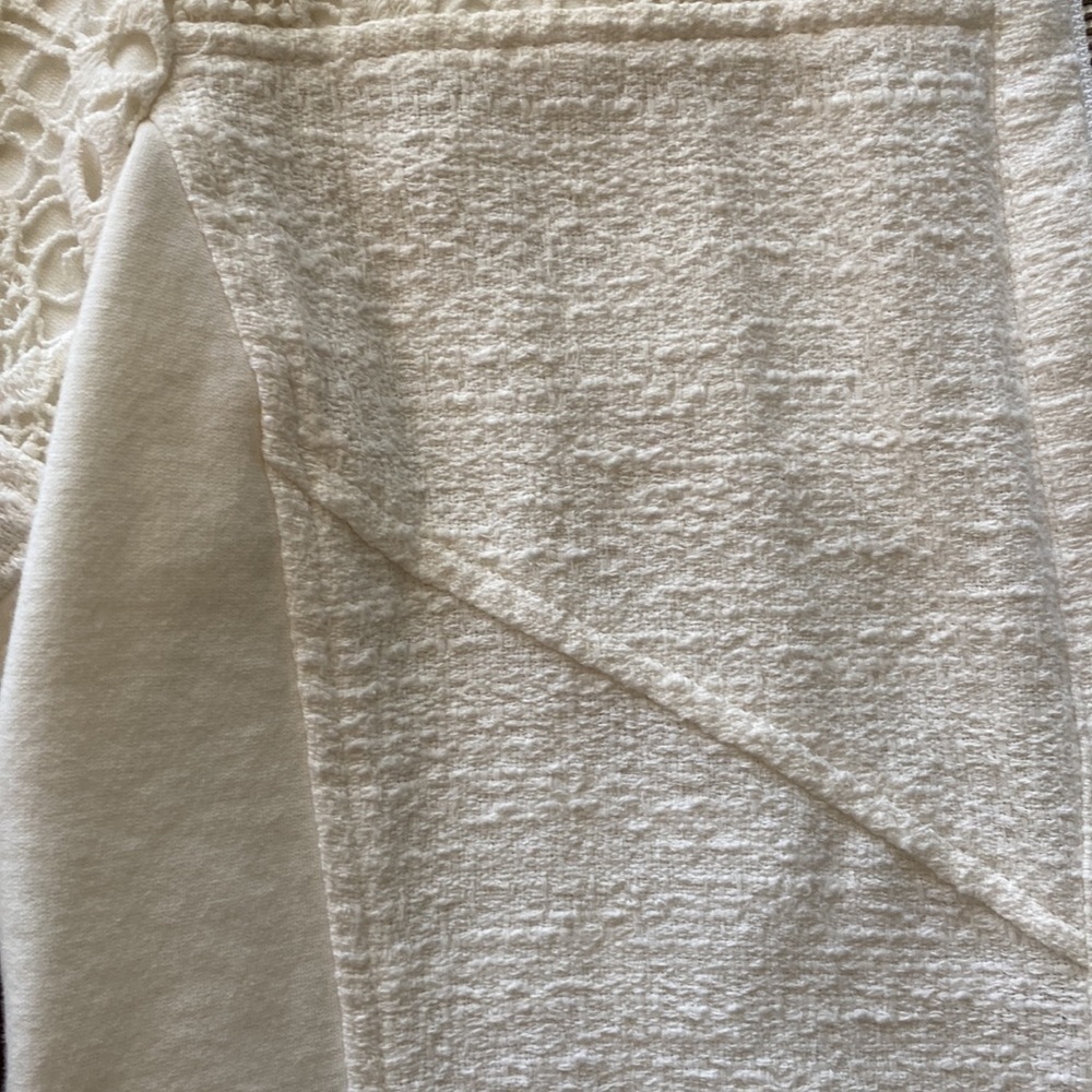 Cabi White Lace Zip Up Jacket Style 715 Size Large - Picture 4 of 7